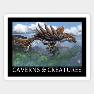 Caverns & Creatures: Love on the Rocs Sticker